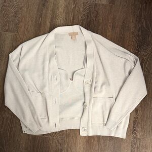 Women's Cardigan and Tank Sweater